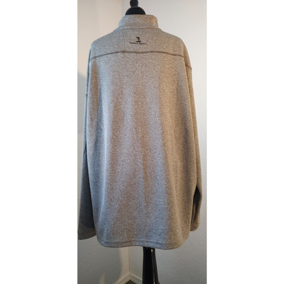 Pebble Beach Men's Gray Performance 1/4 Zip Long Sleeve Size XXL Golf FLAW NAME - Picture 2 of 16